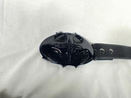 Batman Forever, Traditional Type Bat Buckle, Black Metal, Leather Belt - £62.27 GBP