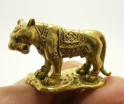 TIGRE THAI MINI AMULET PROTECTION DE LA VIE MAGIE PORTE-BONHEUR FIGURINE... - £20.87 GBP