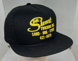 Vintage Del Sievert Trucking Hat Cap Snap Back Black All Foam Capital One Size - £15.86 GBP