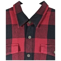 Duluth Trading Shirt Mens 2XL Flapjack Flannel Fleece Lined Buffalo Plaid Snap - £30.25 GBP