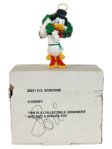 Vintage Disney Scrooge McDuck Grolier Christmas Magic Ornament 1990&#39;s Wreath - £10.50 GBP