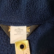 Vintage Auburn Sportswear Men's Blue Fleece Full Zip Pocket Sweatshirt Jacket XL image 5
