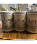 3 Each Vintage Coffee Mug Cup 3d Raised Embossed Finish Farm Look - €49,63 EUR