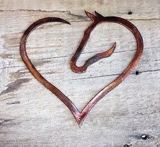 Horse Heart Silhouette - Western Décor - Metal Wall Art - Copper 20&quot; - £37.51 GBP