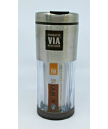 Starbucks Coffee 2010 VIA Ready Brew Stainless Steel Travel Mug Tumbler ... - £25.88 GBP