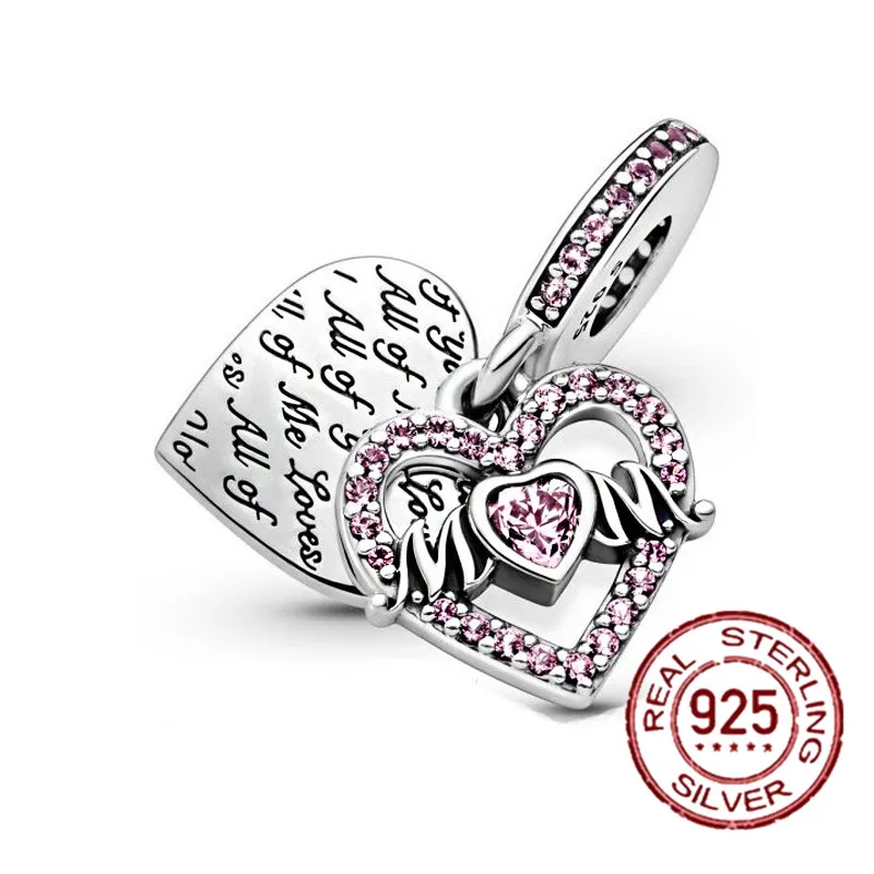 Game Fun Play Toys 2022 New 925 Sterling Silver Heart Mum Dangle Dream catcher C - £23.09 GBP