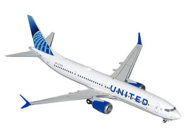 Boeing 737 MAX 9 Commercial Aircraft &quot;United Airlines&quot; (N37555) White with Blue  - $120.45