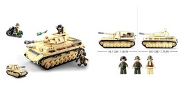 World War II German Military Army Panzer IV Tank Model Building Blocks - £26.73 GBP