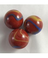 NEW Lot of 3 Marbles 22mm Odin 118237 House of Marbles Red Blue Yellow - £5.53 GBP