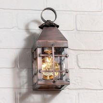 Small Barn Outdoor Wall Light in Solid Antique Copper - 1 Light - £175.78 GBP