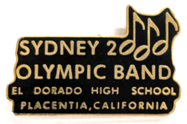 Sydney 2000 Olympic Band Enamel Pin El Dorado High Placentia CA Music So... - $12.99