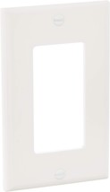 Leviton 80401-NW, 1 Gang Decora Nylon Wallplate Cover, White (20 Pcs) - NEW - £15.78 GBP