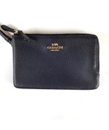 Coach Unused Black Leather Mini Double Zip Wristlet Purselet Bag EXCELLENT - $53.34 CAD