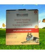 New WELL &amp; GOOD DURABLE INFLATABLE DOG COLLAR L/XL NECK SIZE 20&quot;-27&quot; Sur... - $282.54 MXN