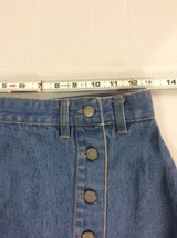 Size 6 (26W) Gitano Denim Skirt With Back Pockets &amp; Button Up Front - $28.23