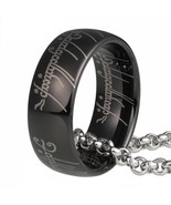 Lord of the Rings, 8mm, Black, Tungsten Carbide (The One Ring / Ring of ... - £31.16 GBP