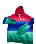 Polo Ralph Lauren Men Sweatshirt Hoodie Pullover Colorblock Sweater Large L - £39.42 GBP