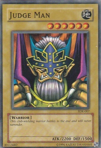 M) Yugioh - Konami - Yu-Gi-Uh! - Judge Man - SDK-007 - Trading Card - $1.97
