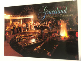 Elvis Presley Graceland Postcard Meditation Gardens - £2.72 GBP