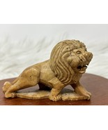 Vintage Miniature Lion Stone Marble Made in France Hand Carved - $61.50 CAD