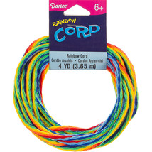 Kids Crafts Cord ? Rainbow Color ? 3 mm X 4 Yards - $440.07 MXN