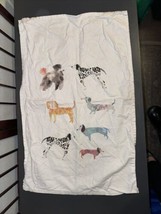 West Elm Dogs Cotton Dish Towel - 16&quot; x 25” White - $11.88