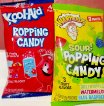 Kool Aid Popping Candy 4 pack and Warhead 3 pack Sour Popping Candy - £4.74 GBP