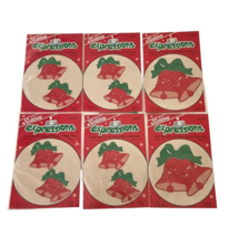 6 Christmas Bells Holiday Expressions 1985 Dritz 1 Minute Iron-on Transf... - $15.11