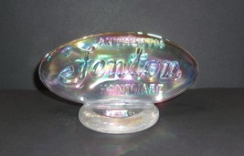 Fenton Glass Crystal Carnival Iridized Oval Logo Dealer Display Sign - £108.16 GBP