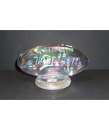 Fenton Glass Crystal Carnival Iridized Oval Logo Dealer Display Sign - £106.92 GBP