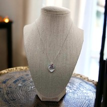 Mother of pearl breast cancer awareness necklace - $35.00