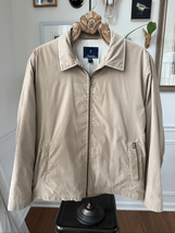 Faconnable Tan Beige Lightweight Bomber Jacket L - $67.50
