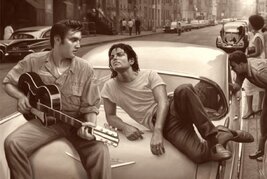 HSE Elvis Michael Poster Lost in Time Presley Jackson Rare HOT New 24x36 - $8.88