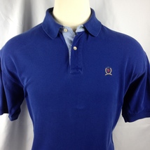 Tommy Hilfiger Men&#39;s  Size XL Polo Short Sleeve Blue Logo - £14.83 GBP