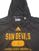 Adidas ASU Sun Devils Hoodie Long Sleeve Performance Shirt Men’s M Black image 3