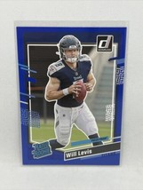 2023 Panini Donruss Rated Rookie Will Levis Blue Press Proof Titans #397 - £9.86 GBP