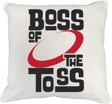 Boss Of The Toss Novelty Sport Game Themed Pillow Cover For The Best Cornhole Pl - £18.47 GBP+