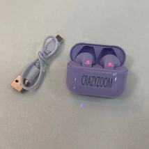 CRAZYZOOM Earphones, Eye - Catching Purple Aesthetics image 5
