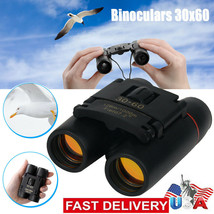 Binoculars 30x60 Zoom Travel Compact Folding Telescope Hunting Day Night Outdoor - £23.52 GBP