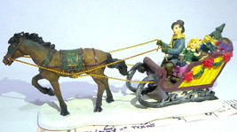 Grandeur Noel Victorian Village Open Carriage and Horse  Ride 2003 Figurine - $34.60