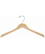 17" Natural Wood Dress Hanger (pack of 25) - $29.27
