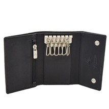 DR409 Trifold Leather Keys Wallet Black - £19.41 GBP