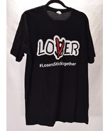 Movie IT Chapter Two Losers Stick Together Loser Lover SS T-Shirt Black ... - $27.08 CAD