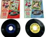 2 Read &amp; Hear Little Golden Book w/ 45 RPM Record VTG 1950s Heidi Hansel... - £13.77 GBP
