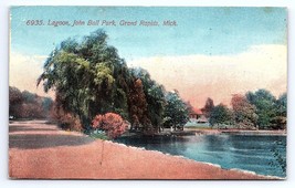 Postcard John Ball Park Lagoon Grand Rapids Michigan MI c.1914 - £2.89 GBP