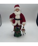 Christmas Santa Claus Winter Wear Santa costume toy bag toy soldier 11.5” - $14.85