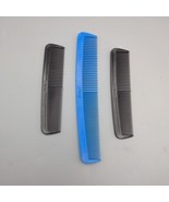 Vintage Goody Lot Of 3 Utility Part Combs Plastic USA - €8,73 EUR