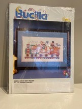 Bucilla Vintage Counted Cross Stitch Kit Animal Circus Birth Record 16&quot; X 9&quot; - £12.66 GBP