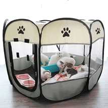 Portable Indoor Outdoor Playpen Small Large Dogs - £38.94 GBP