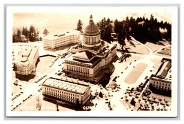 RPPC Aerial View Capitol Building Olympia Washington WA VI Photo 208 Postcard R7 - £3.53 GBP